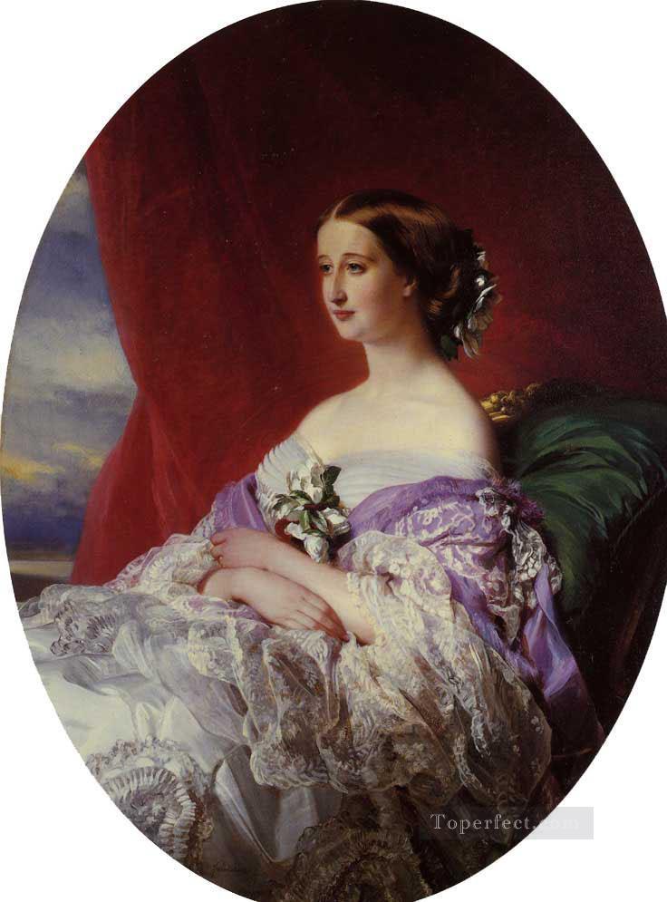 The Empress Eugenie royalty portrait Franz Xaver Winterhalter Oil Paintings